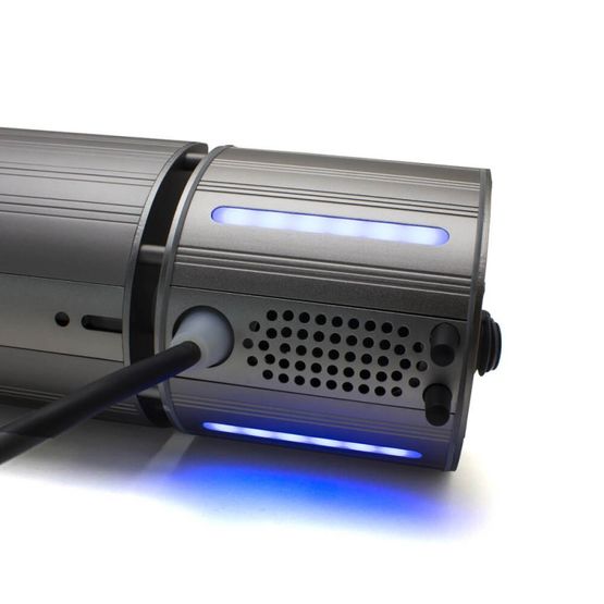  Chauffage infrarouge gris avec Bluetooth et LEDS intégrés pour pergolas | CHF-BT-7016 - Émetteurs rayonnants électriques (infrarouges...)