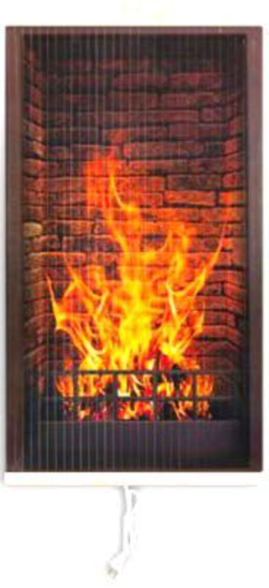Chauffage rayonnant infrarouge d'appoint | Poster Éco-Chauffant 1PEC décor FEU