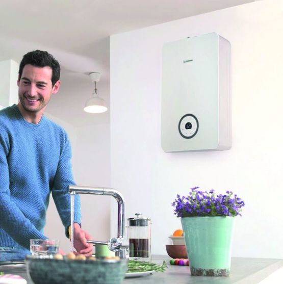 Chauffe-bain gaz ventouse à bas taux d'émission NOx | Ondéa Hydrosmart Bas NOx