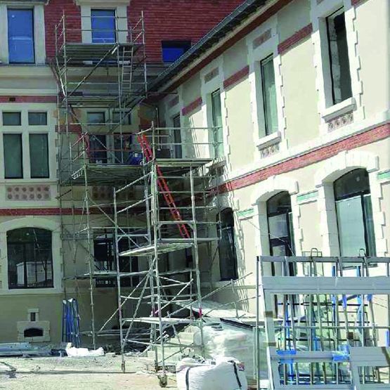 Chaux hydraulique adjuvantée en éco-construction et rénovation | i.pro Chaulys Gris-beige