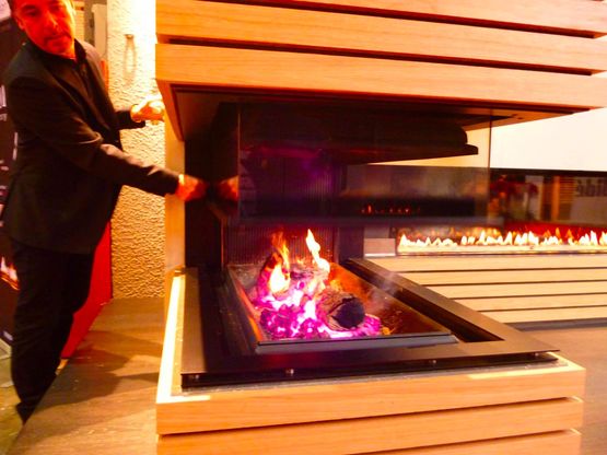  Cheminée à bois en épi MDesign | Luna Diamond 1000RD - BEST FIRES