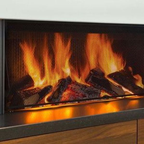  Cheminée à bois horizontale MDesign  | Luna Diamond 1300H Bois  - BEST FIRES