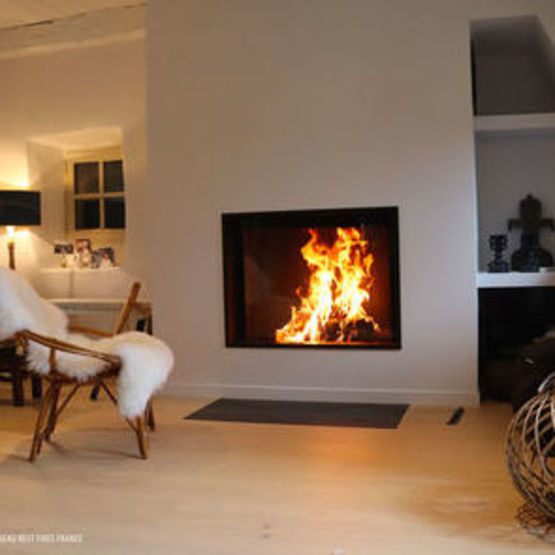  Cheminée à bois verticale MDesign | Luna Diamond 1000V  - BEST FIRES