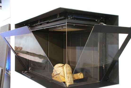 Cheminée bois verticale simple face avec vitre escamotable | Argento 1050V  - produit présenté par BEST FIRES