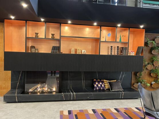  Cheminée gaz à double coin vertical | True Vision 1050 V DC  - BEST FIRES