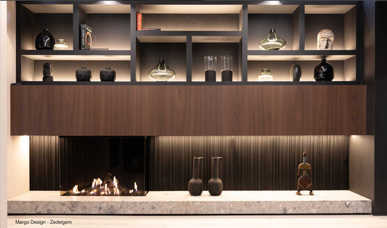 Cheminée gaz à double coin vertical | True Vision 1050 V DC  - produit présenté par BEST FIRES