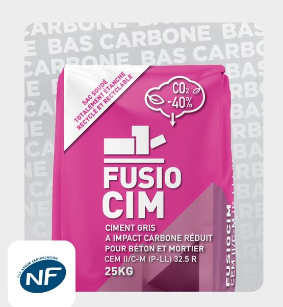 Ciment à base de pouzzolanes en sac de 25 kg | Fusiocim - Ciments
