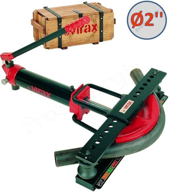  Cintreuse hydraulique électrique pour chantiers avec vérin manuel n°2 et flasques coulissants | Virax - PROSYNERGIE
