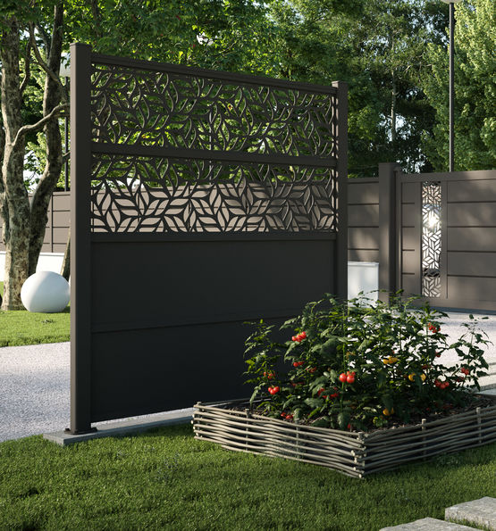  Claustra en aluminium modulable avec décors personnalisables pour se protéger du vis-à-vis  - KOSTUM  MAISON CADIOU