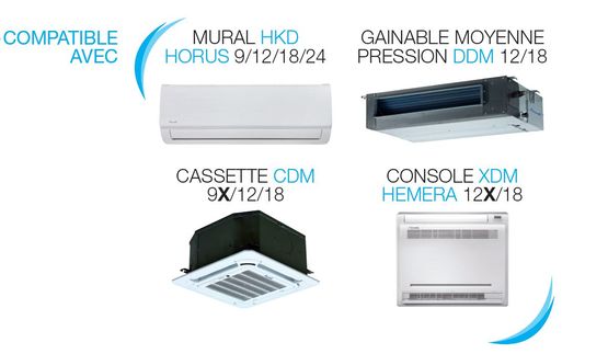 Climatiseur multisplit réversible technologie Inverter avec grand choix d’unités intérieures | YCZ - produit présenté par AIRWELL