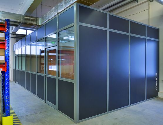  Cloison amovible aluminium pour l’agencement intérieur - PRO STOCKAGE & LOGISTIQUE