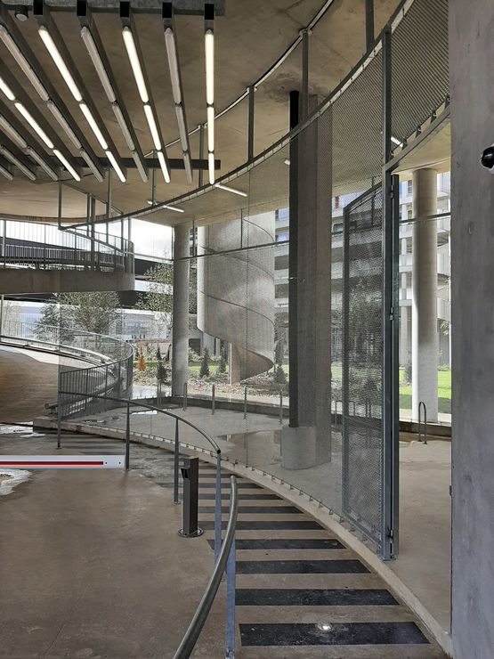  Cloison en grille inox | SPIRALIA RONDE LARGE - TISSMETAL/ MC&I