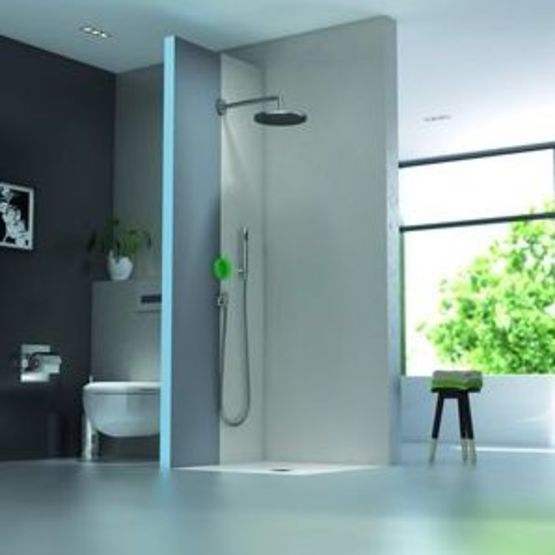 Cloison étanche avec dispositif intégré pour douche encastrée | Cloison Modulaire 
