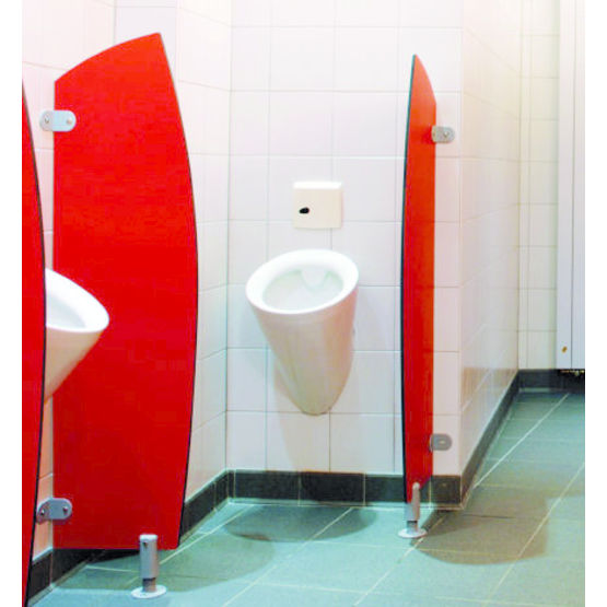 Cloisonettes sanitaires en panneau stratifié | Séparations urinoirs