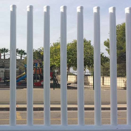  Clôture barreaudée en tube rond | Rafale - Clôture métallique