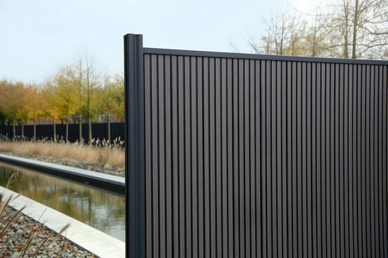  Clôture composite bois | Planche Rhombus Graphite Black DUOFUSE DF7B200 - Clôture PVC