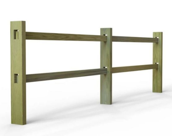  Clôture haute en bois Rustique - NORMEQUIP