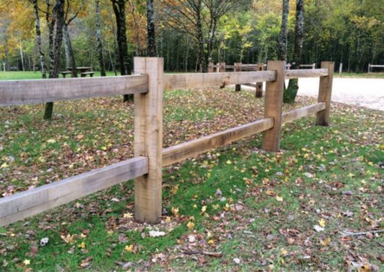  Clôture haute en bois Rustique - Clôture en bois