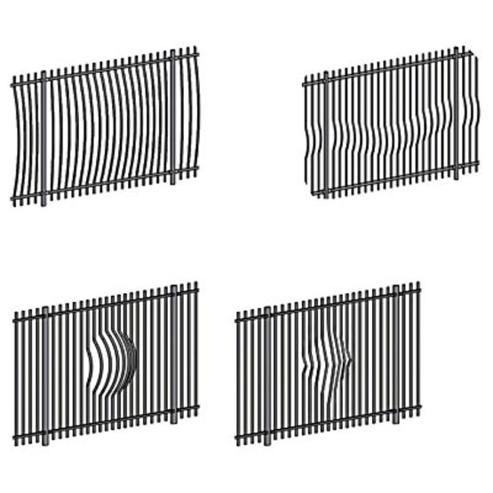  Clôture métallique à motifs en reliefs | Normabul - NORMACLO
