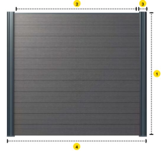  Clôture WPC pleine | TIBRE - Clôture en bois
