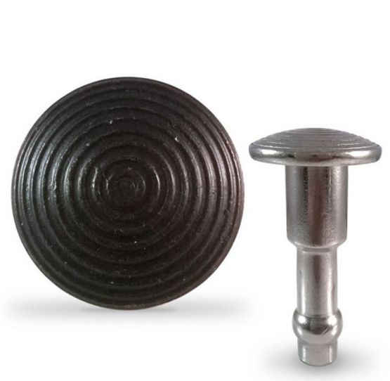 Clou podotactile en acier zingué noir - Antico - produit présenté par NORMEQUIP