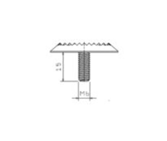 CLOUS PODOTACTILES PLAT INOX 316 R13 TETE D.25 MM TIGE 15 MM KIT DE 200 | WATTELEZ  - Dalles podotactiles et autres accessoires PMR