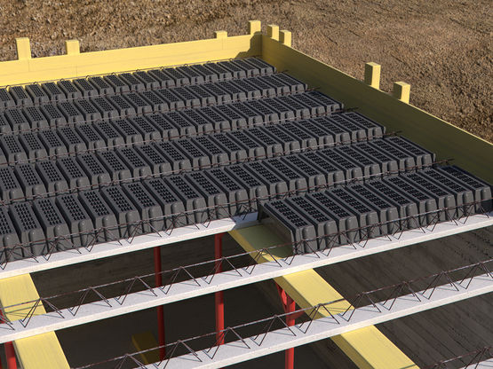  Coffrage perdu pour dalles allégées mixtes en béton armé | Fit Slab - Coffrages perdus (carton, biodégradable, etc.)