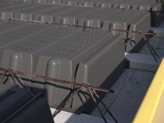 Coffrage perdu pour dalles allégées mixtes en béton armé | Fit Slab - produit présenté par DALIFORM GROUP