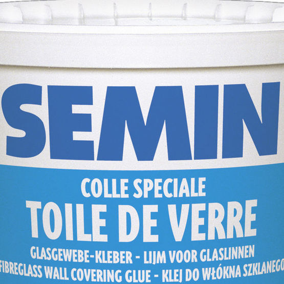 Colle spéciale toile de verre murs et plafonds Semin 10kg