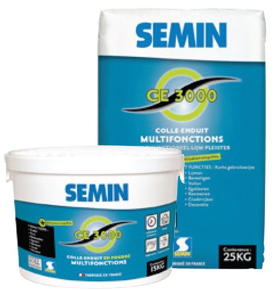  Colle-enduit universelle en poudre pour travaux intérieurs | CE 3000 - SEMIN
