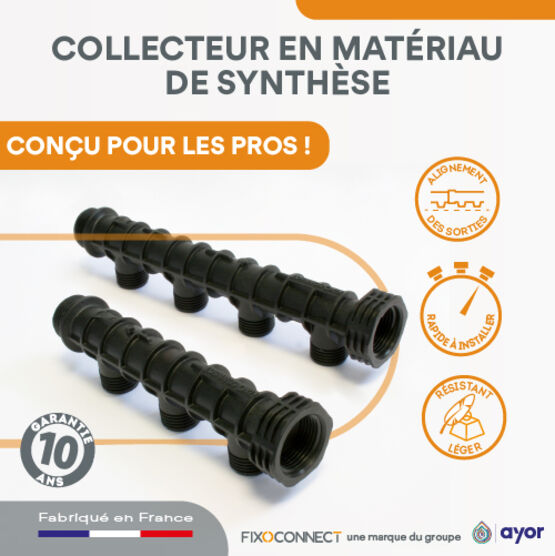 Collecteur en matériau de synthèse Fixoconnect