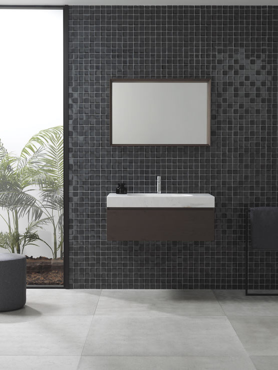  Collection de meubles en noyer et vasques en pierre naturelle | Collection KARON - Autres matériaux