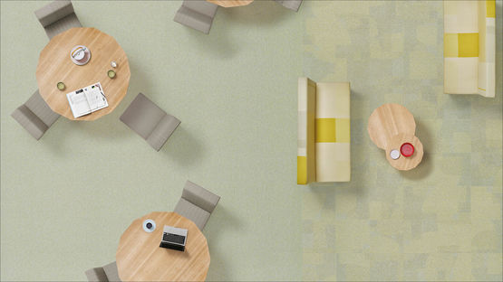 Collection de moquette inspirée du recyclage | Solid &amp; Shape - produit présenté par TARKETT