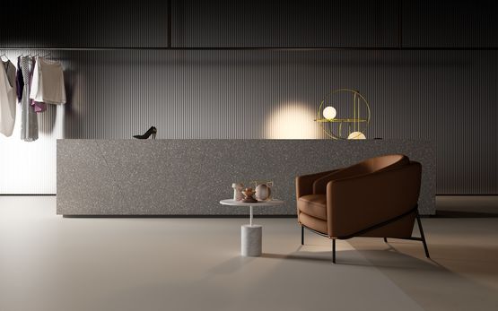 Collection Terrazzo | HIMACS | Panneaux Solid Surface thermoformables - produit présenté par HIMACS | LX HAUSYS EUROPE