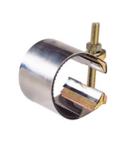 Collier réparation pour tube Øext. 21 à 173mm (Multitube : acier, fonte, PVC, Polyéthylène...) avec joint EPDM serrage 1 tirant | SITE002824 - produit présenté par PROSYNERGIE