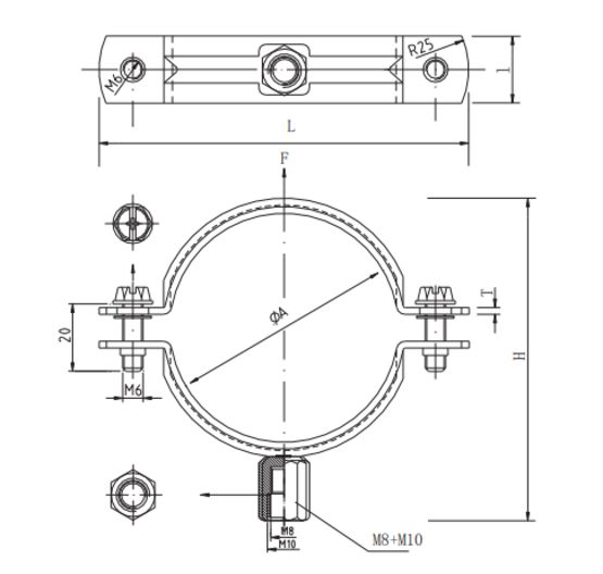  Colliers isophoniques avec bande EPDM | SX242 - Matériel de mesure et contrôle acoustiques