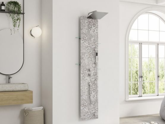  Colonne avec façade en résine | AQUAWALL DESIGN - Colonne de douche frontale