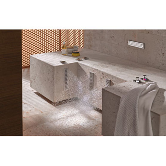 Colonne de douche avec siège pour détente | Comfort shower - produit présenté par DORNBRACHT