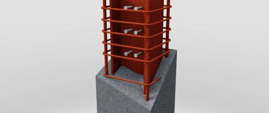  Colonne mince en acier avec noyau béton | Colonne Mixte - Poteaux poutres en structures mixtes