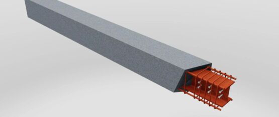 Colonne mince en acier avec noyau béton | Colonne Mixte - produit présenté par SPANNVERBUND LUXEMBOURG SA