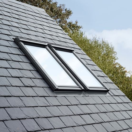 Combinaison de fenêtres  - Chevron intermédiaire | VELUX EKY - produit présenté par VELUX