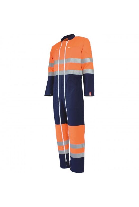 Combinaison double fermeture haute visibilité pour  professionnels intervenant en zones à risques | 4-01-5-016 - produit présenté par SALMA STORE
