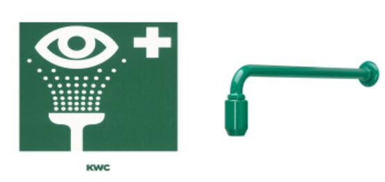 Combinaison douche d’urgence pour le corps et douche oculo/faciale | FAID0010 - produit présenté par KWC 