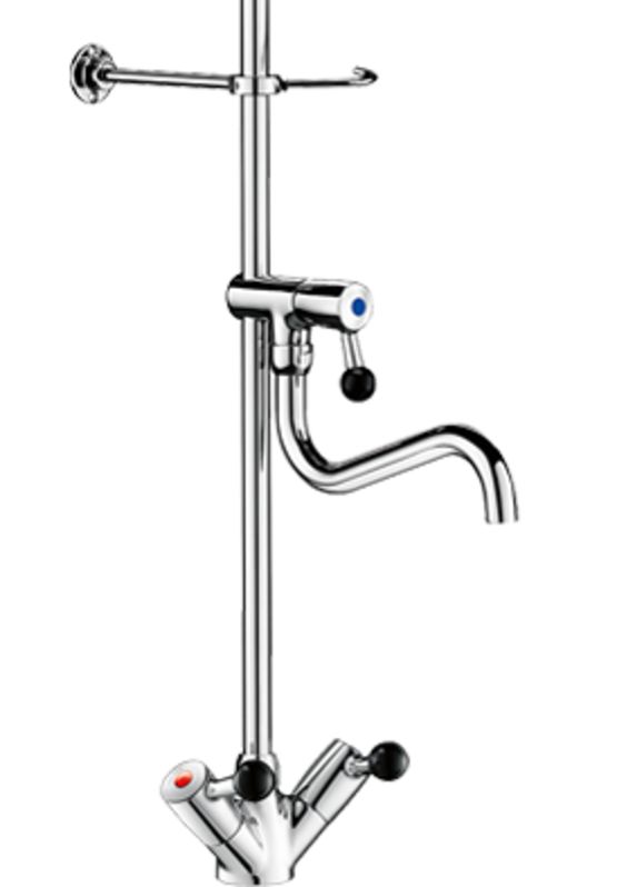 Combiné de prélavage monotrou pour cuisines professionnelles | Réf. 5632 - DELABIE