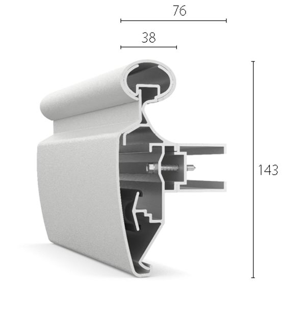 Combiné main-courante/pare-chocs Sans PVC | HRB-20N PVC-Free - produit présenté par CS FRANCE