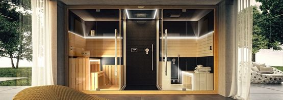 Combiné sauna/hammam/douche | Sasha - JACUZZI FRANCE