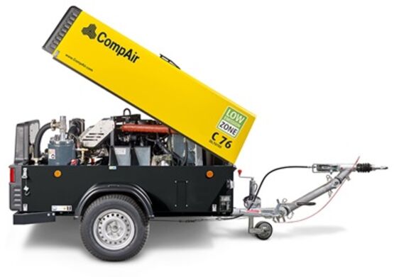 Compresseur mobile 7 bars | CompAir C76 - Compresseurs de chantier
