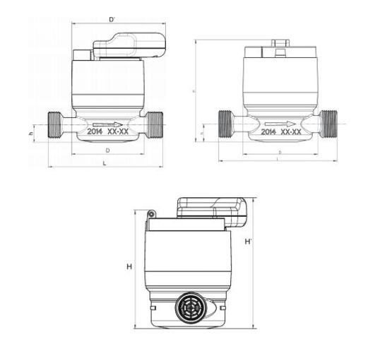 Compteur d’eau 120C DN 15 SENSUS