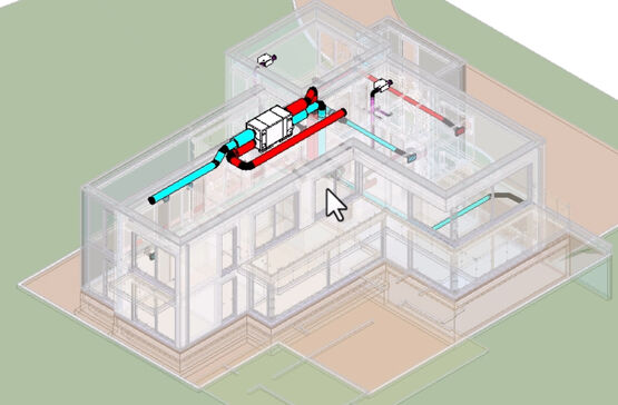  Conception, dessin et modélisation CVC et sanitaires 2D-3D | AUTOFLUID 11 - Logiciel CVC