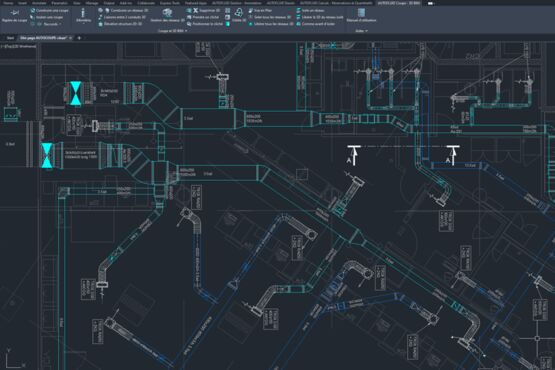 Conception, dessin et modélisation CVC et sanitaires 2D-3D | AUTOFLUID 11 - produit présenté par TRACEOCAD